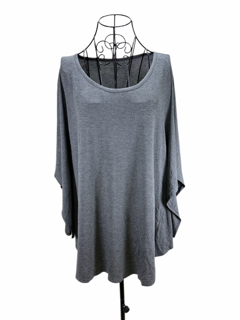 Anna & Ava Relaxed Scoop Neck Tunic - Gray